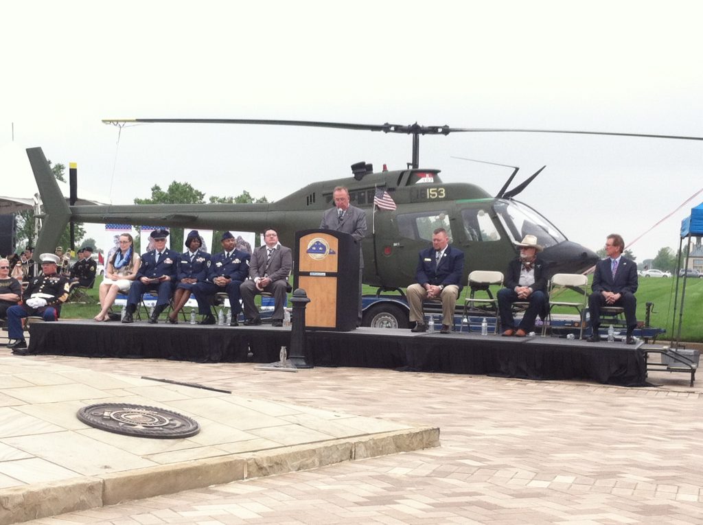 Col. Reed Kimball speaks at the Memorial Day Ceremony for The Ohio Western Reserve National Cemetery