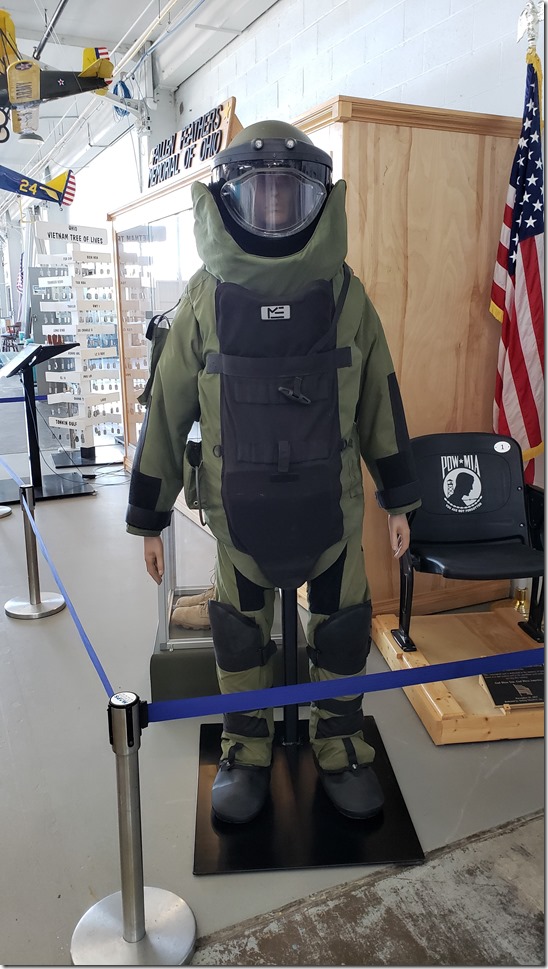 military bomb suit