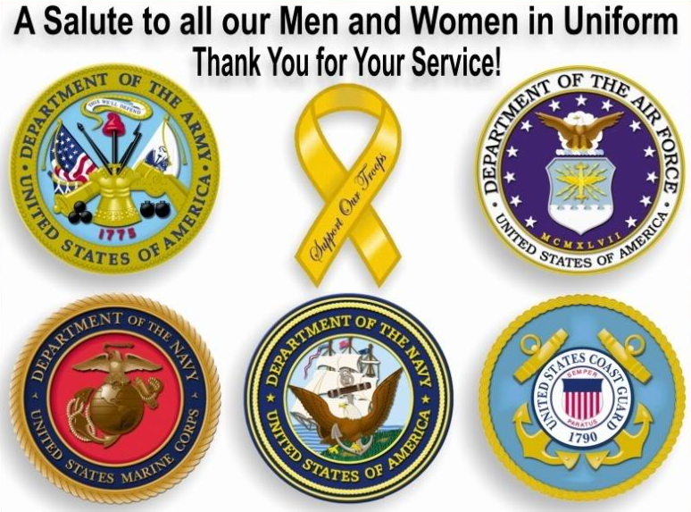 May 15, 2021: U.S. Armed Forces Day. Sending our Best to those